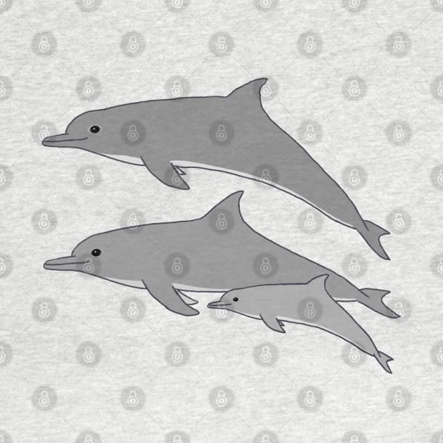 Dolphin Family by wanungara